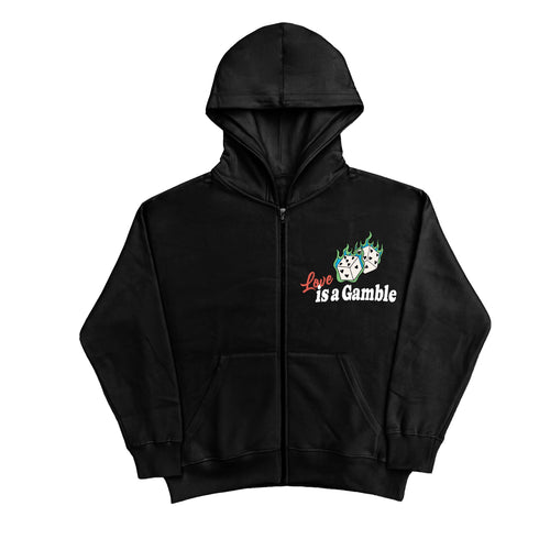 “Different gamble “ zip hoodie