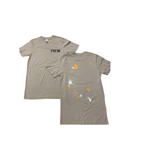 Paint splat nude” T-shirt