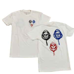 “3 Skull face “Tee T-shirt